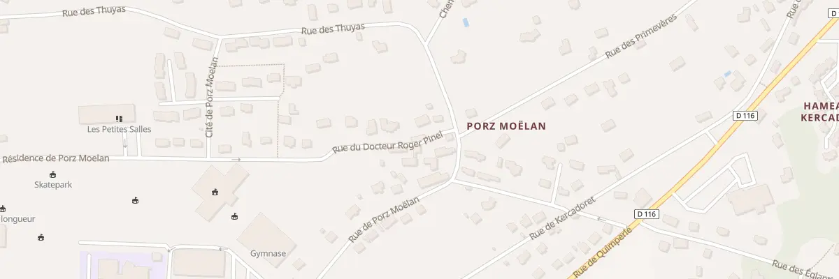 Plan du 9 Rue du Docteur Roger Pinel à Moëlan-sur-Mer