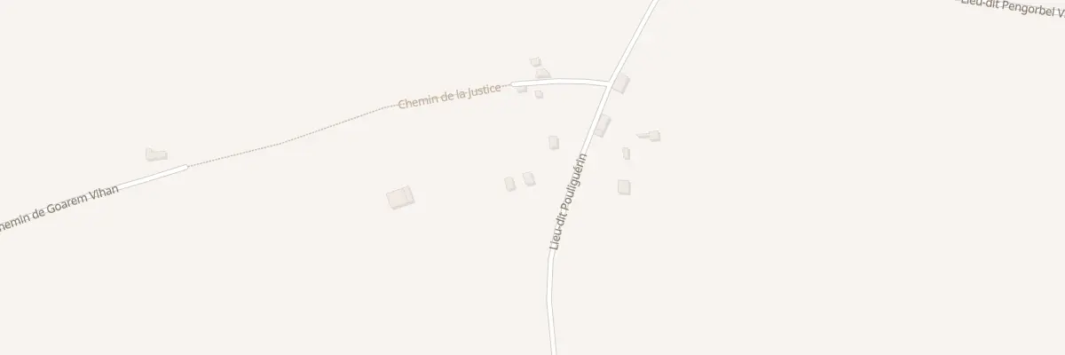 Plan du 205A Pouliguerin à Saint-Hernin