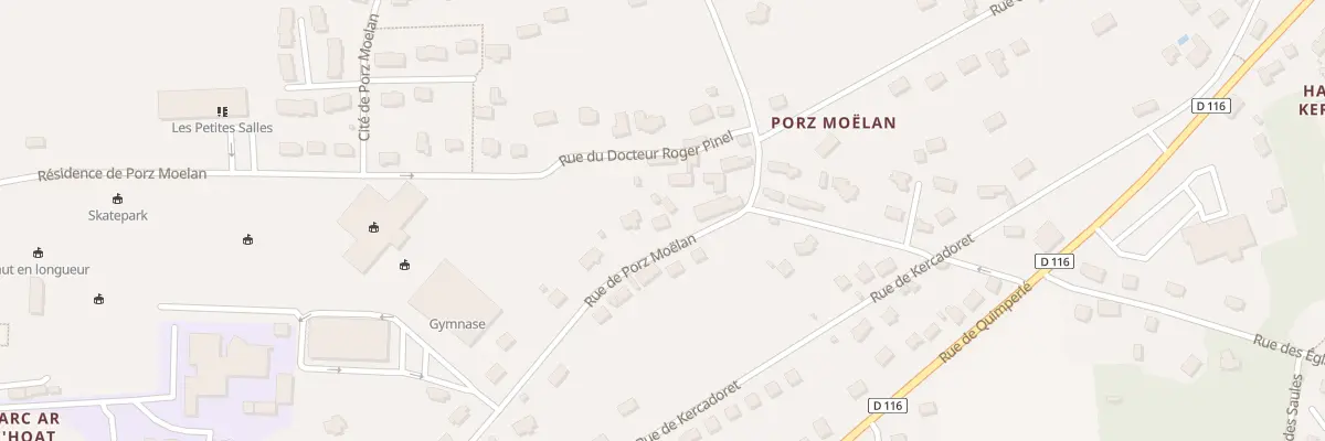 Plan du 15 Rue de Porz Moelan à Moëlan-sur-Mer
