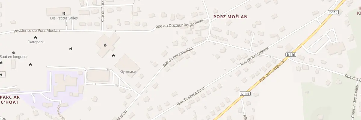 Plan du 16 Rue de Porz Moelan à Moëlan-sur-Mer