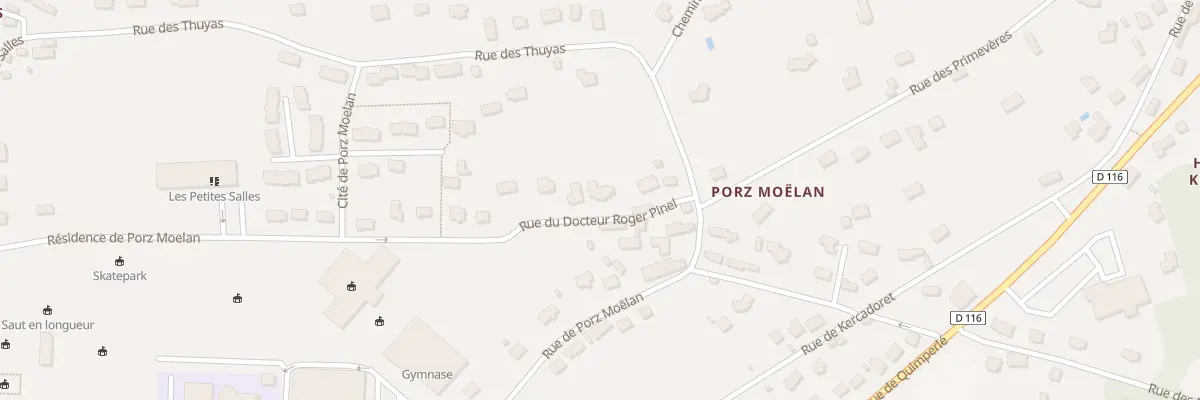 Plan du 7 Rue du Docteur Roger Pinel à Moëlan-sur-Mer