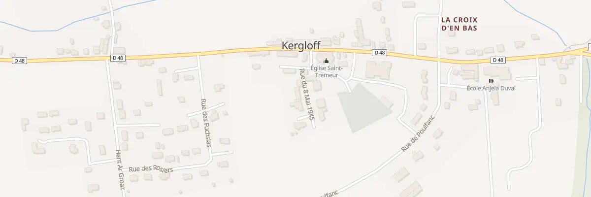 Plan du 6 Rue du 8 Mai 1945 à Kergloff
