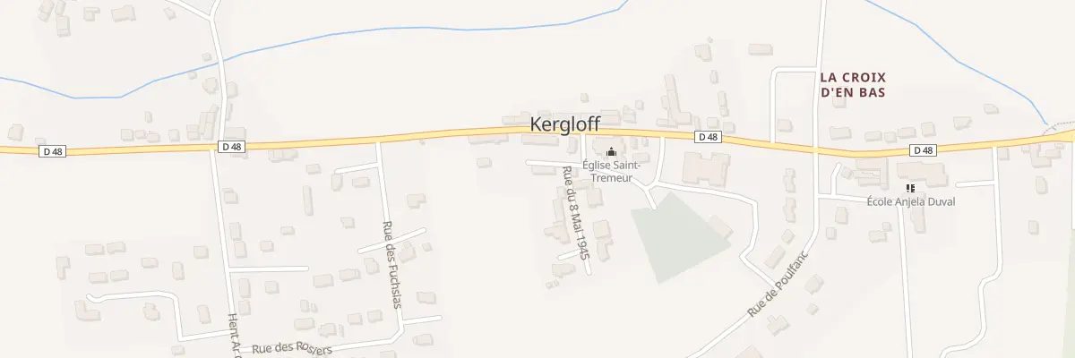 Plan du 6 Rue des Châtaigniers à Kergloff