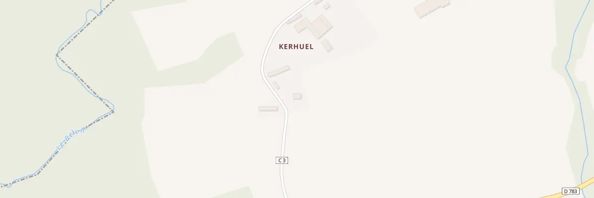 Plan du 1605 Rte de Kerhuel à Baye