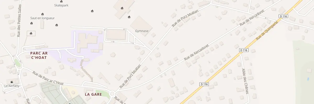 Plan du 8 Rue de Porz Moelan à Moëlan-sur-Mer