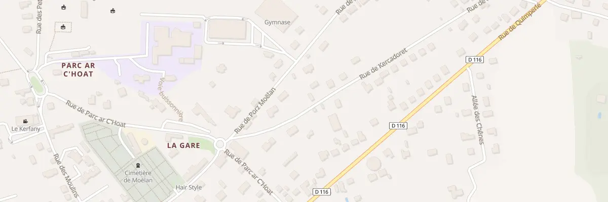 Plan du 1B Rue de Kercadoret à Moëlan-sur-Mer