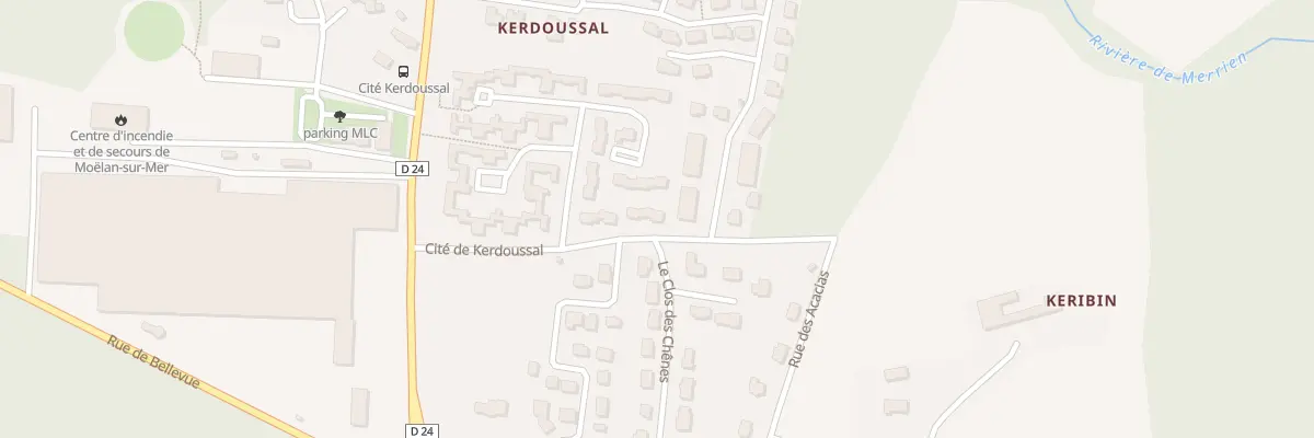 Plan du 7 Rue des Acacias à Moëlan-sur-Mer