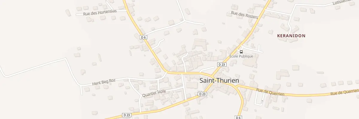 Plan du 2B Rue de Scaer à Saint-Thurien