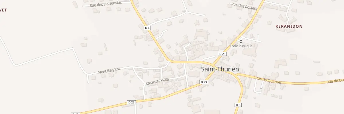 Plan du 6 Rue de Scaer à Saint-Thurien