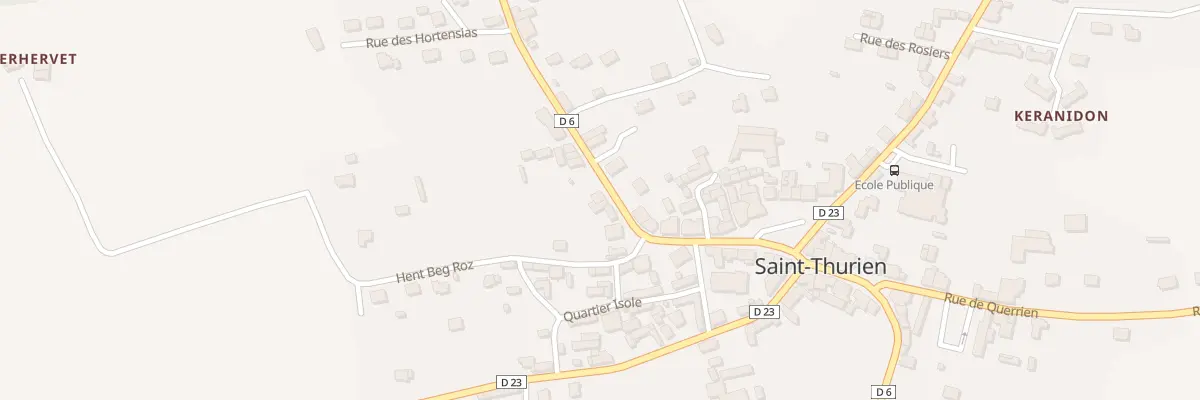 Plan du 7 Rue de Scaer à Saint-Thurien