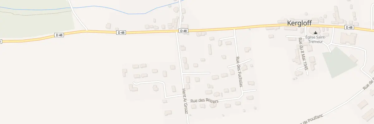 Plan du 5 Vc Hent Ar Groaz à Kergloff