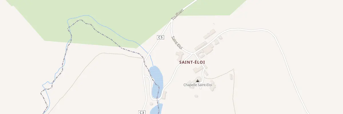 Plan du 5000 Saint Eloi à Guiscriff