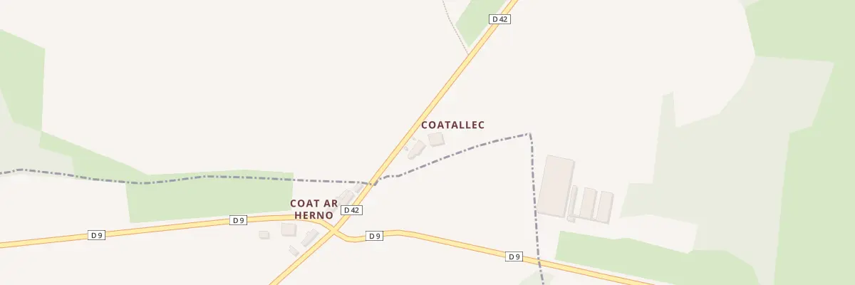 Plan du 1 Coatallec à Botsorhel