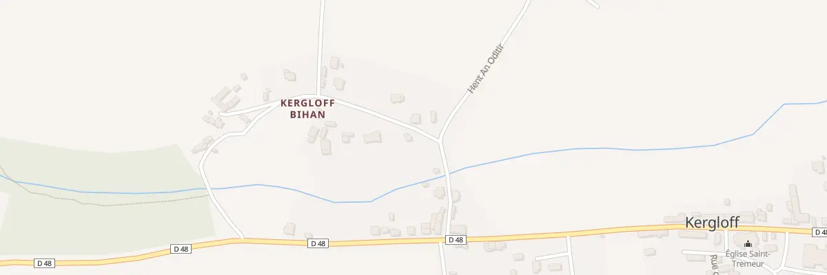 Plan du 1 Kergloff Bihan à Kergloff