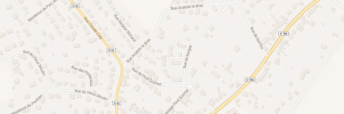 Plan du 12 Rue de Kergall à Plestin-les-Grèves