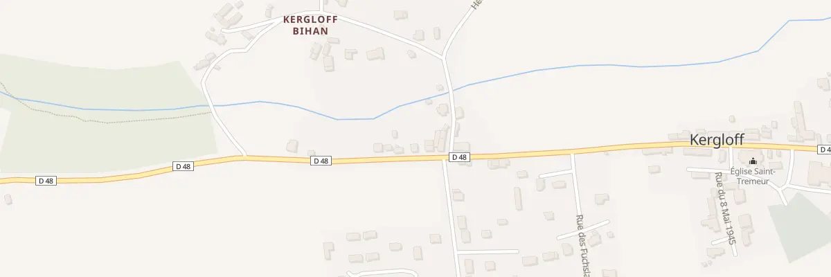Plan du 17 La Croix d’En Haut à Kergloff