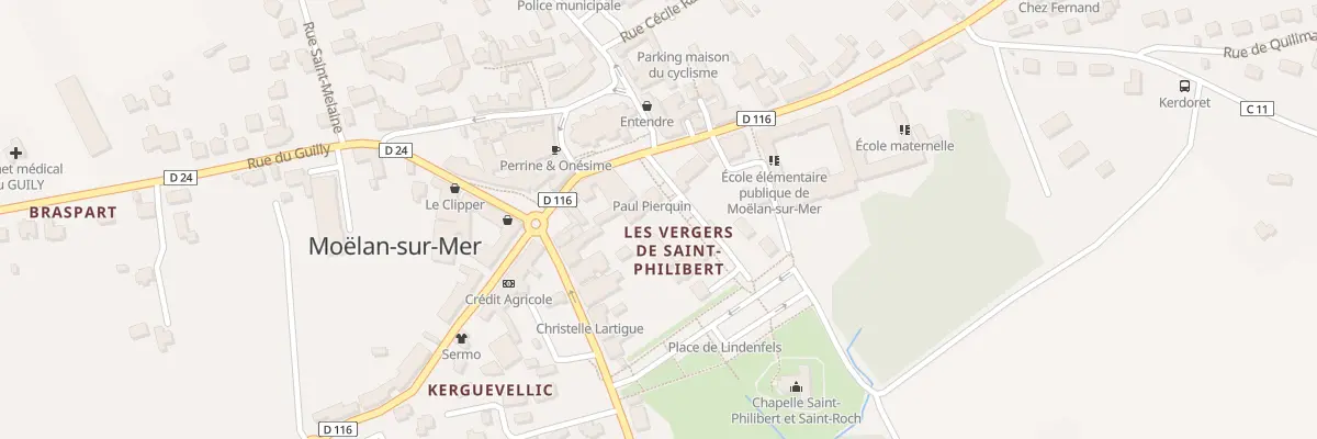Plan du 4 Rue Saint Philibert à Moëlan-sur-Mer