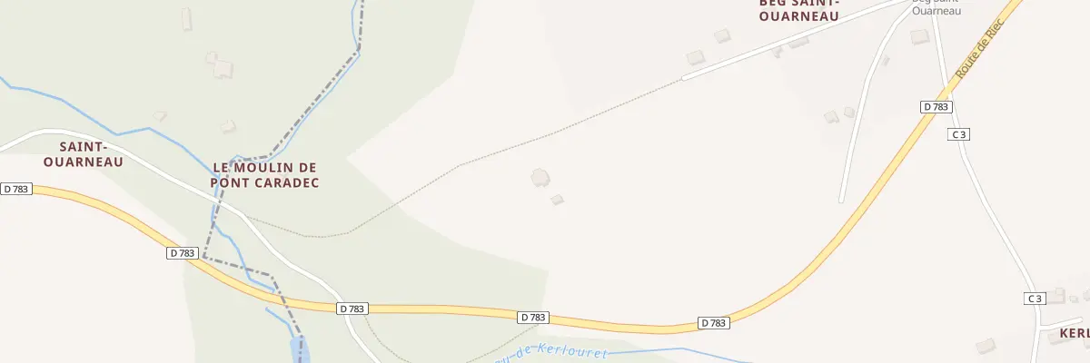 Plan du 7 Beg Saint Ouarneau à Baye
