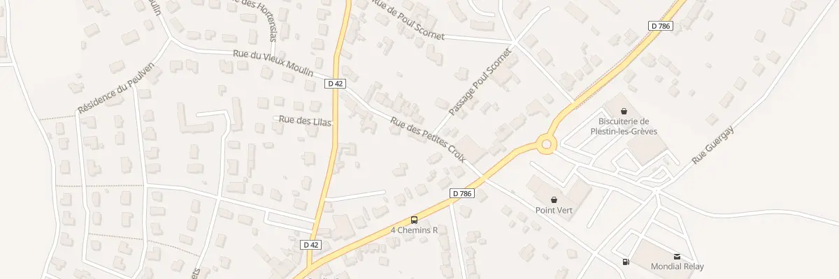 Plan du 3 Rue des Petites Croix à Plestin-les-Grèves
