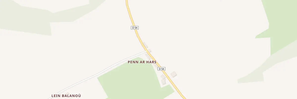 Plan du 502 Pen ar Hars à Scrignac