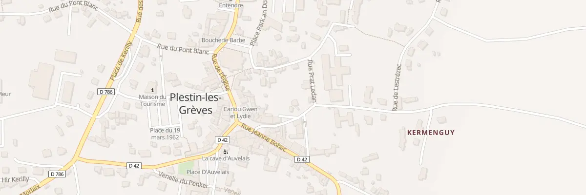 Plan du 1 Rue de l’Hospice à Plestin-les-Grèves