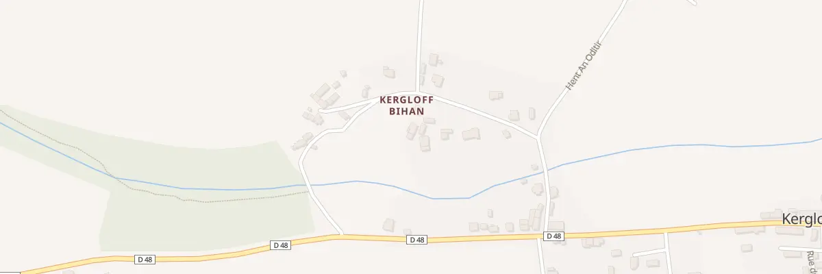 Plan du 14 Kergloff Bihan à Kergloff