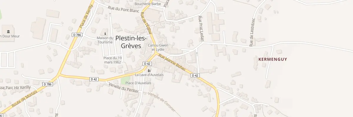 Plan du 2 Rue de l’Hospice à Plestin-les-Grèves