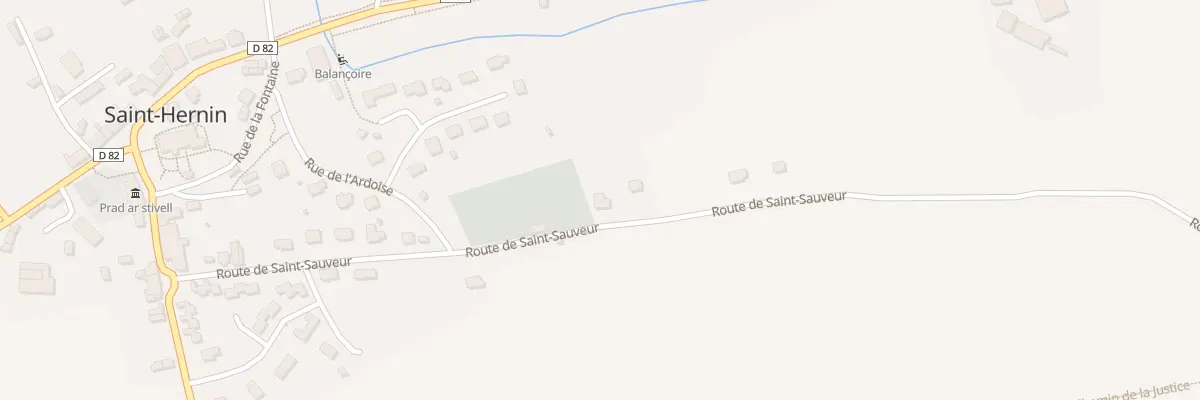 Plan du 18 Rte de Saint-Sauveur à Saint-Hernin