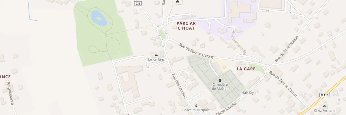 Plan du 14B Rue des Moulins à Moëlan-sur-Mer