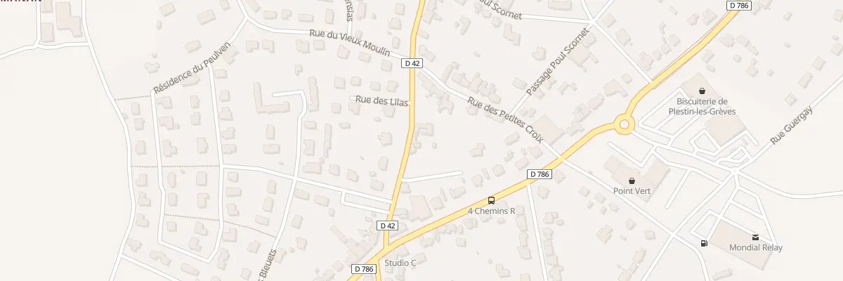 Plan du 8 Rue Claude Coty à Plestin-les-Grèves