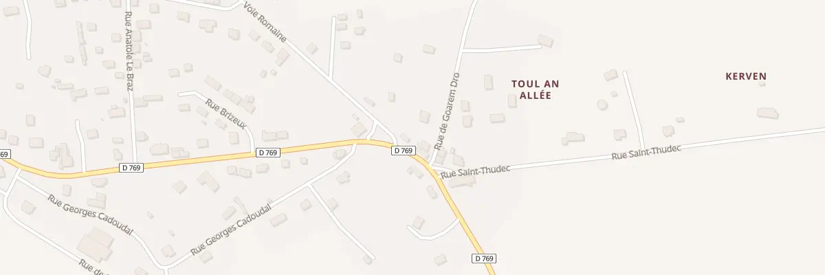 Plan du 1 Rue Goarem Dro à Poullaouen