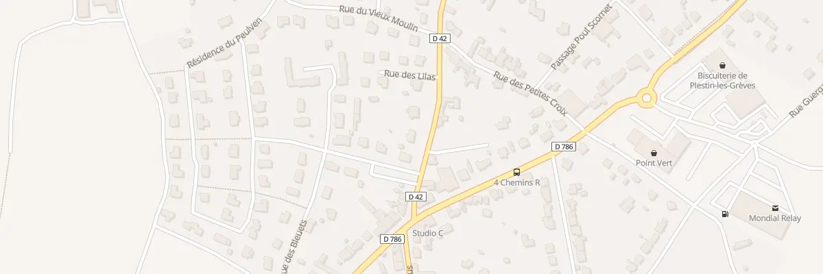 Plan du 9 Rue Claude Coty à Plestin-les-Grèves