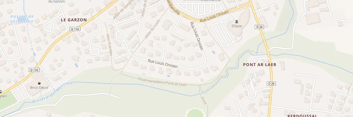 Plan du 12 Rue Louis Orvoen à Moëlan-sur-Mer