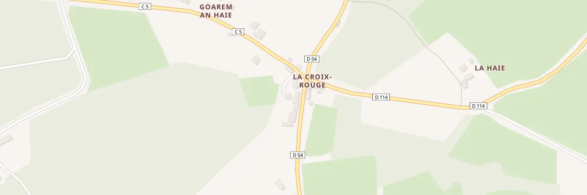 Plan du 434 La Croix Rouge à Scrignac
