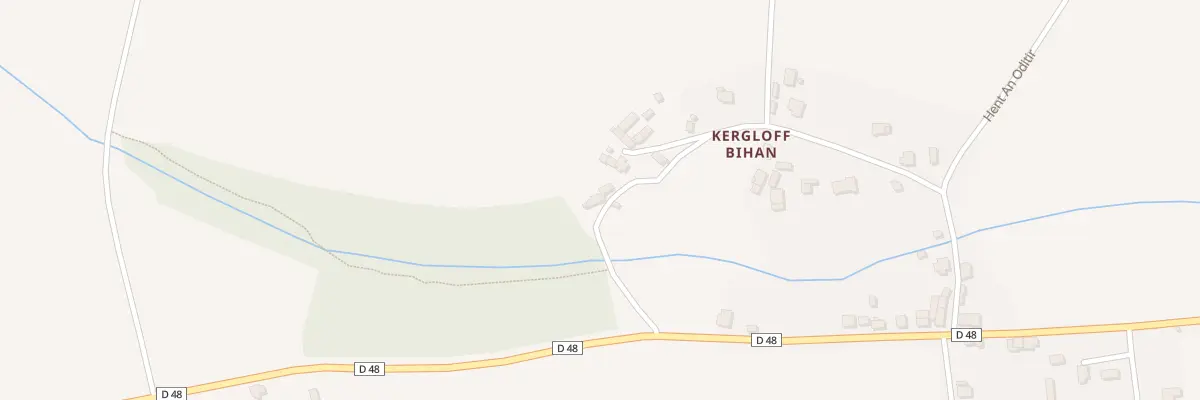 Plan du 10 Kergloff Bihan à Kergloff