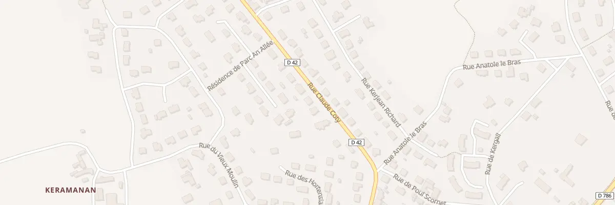 Plan du 33 Rue Claude Coty à Plestin-les-Grèves