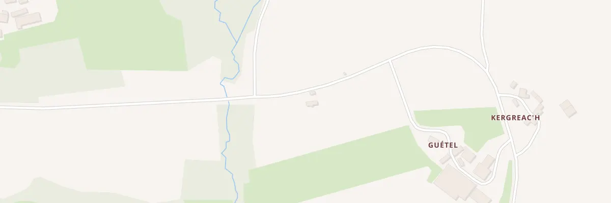 Plan du 356 Le Guetel à Scrignac