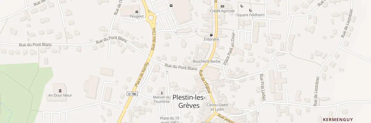 Plan du 4 Rue du Pont Blanc à Plestin-les-Grèves