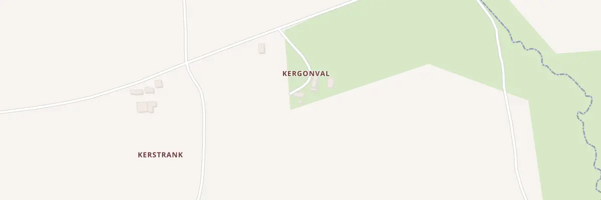 Plan du 842 Kergonval à Spézet