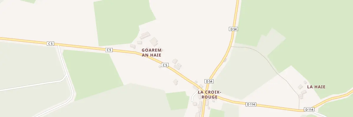 Plan du 429 La Croix Rouge à Scrignac