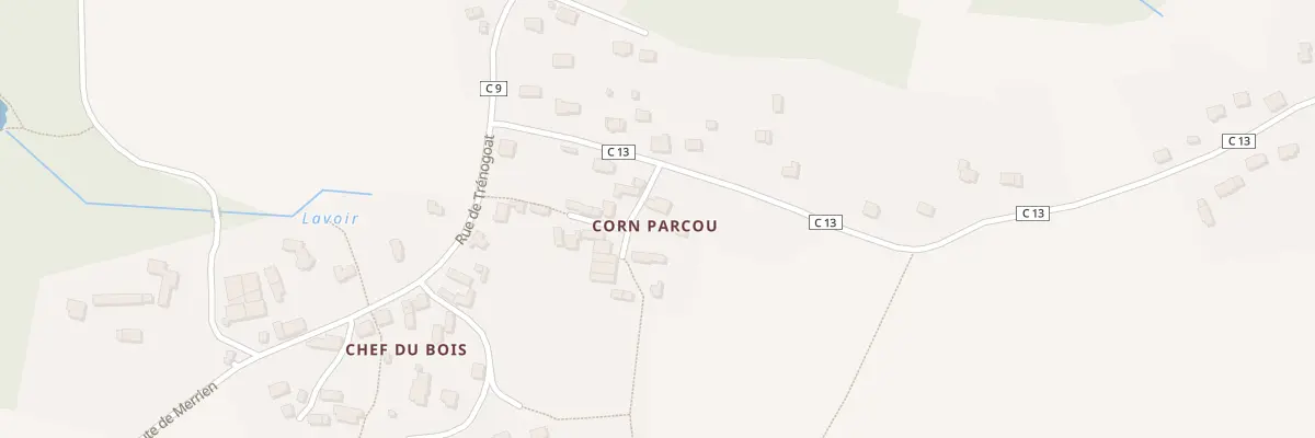 Plan du 1 Che de Pont Corn à Moëlan-sur-Mer