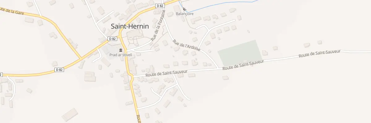 Plan du 10 Rte de Saint-Sauveur à Saint-Hernin