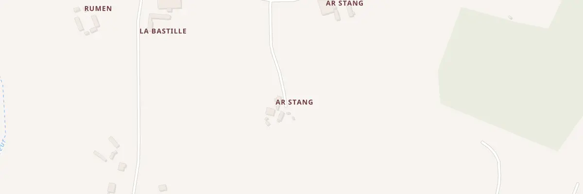 Plan du 1 Ar Stang à Plestin-les-Grèves