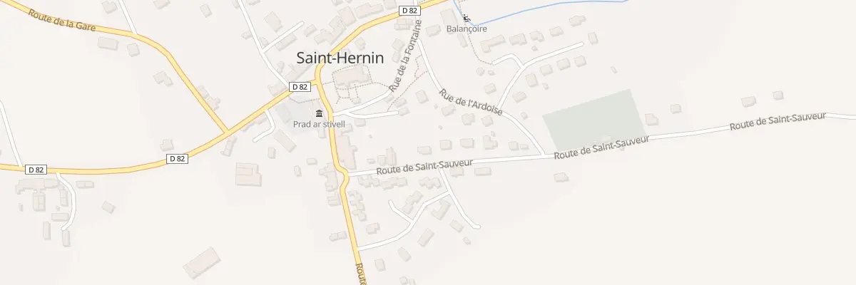 Plan du 6 Rte de Saint-Sauveur à Saint-Hernin