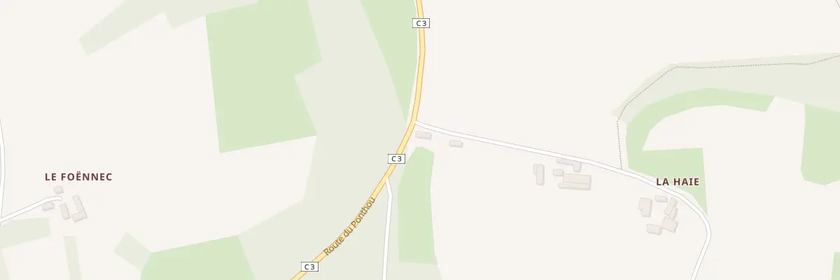 Plan du 2 La Haie à Botsorhel