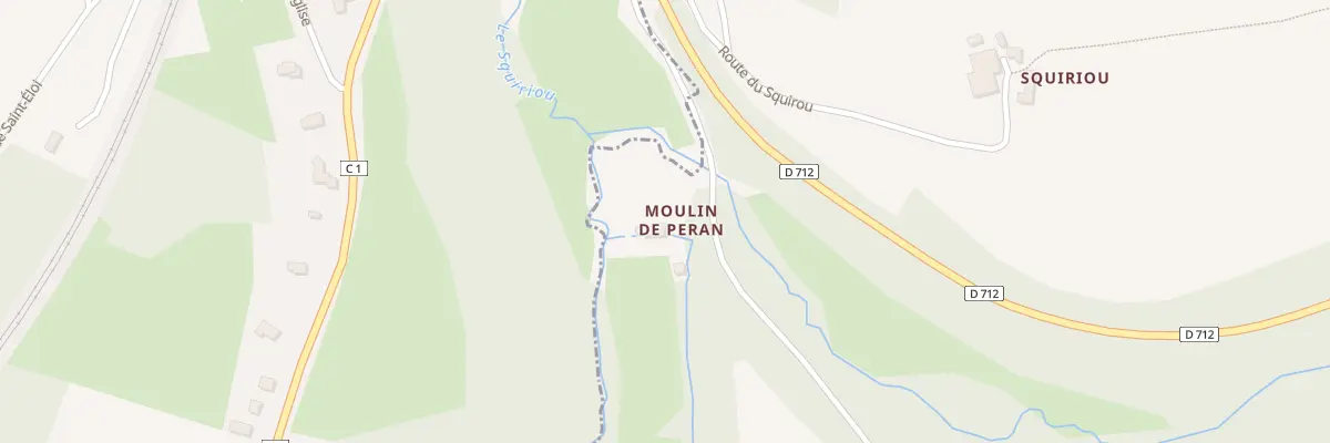 Plan du 218 Moulin de Peran à Plouégat-Moysan