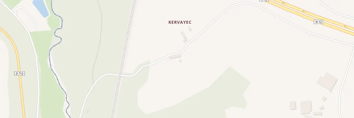 Plan du 195 Kervayec à Plouégat-Moysan