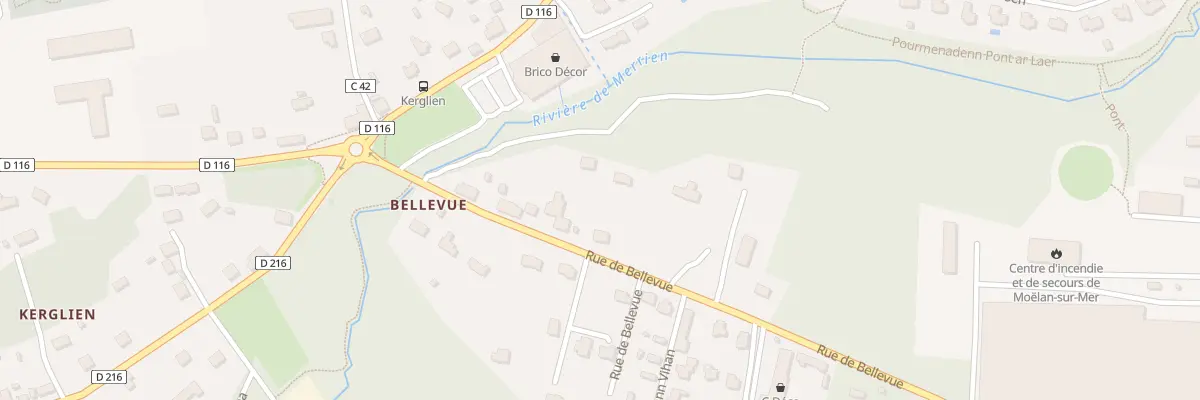 Plan du 13 Rue de Belle Vue à Moëlan-sur-Mer
