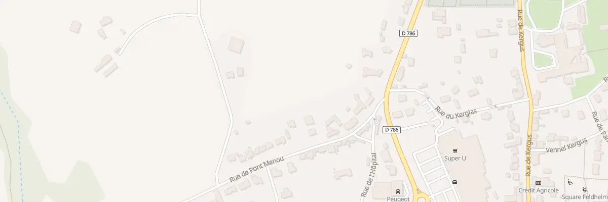 Plan du 54 Rue du Pont Menou à Plestin-les-Grèves