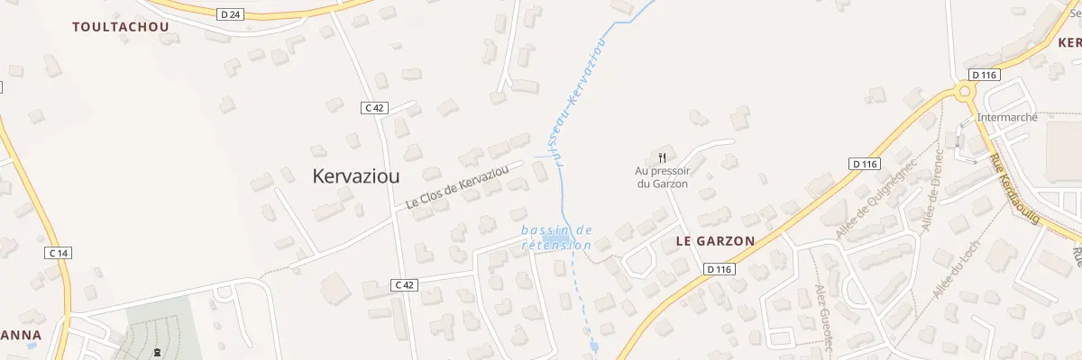 Plan du 6 Kervaziou à Moëlan-sur-Mer
